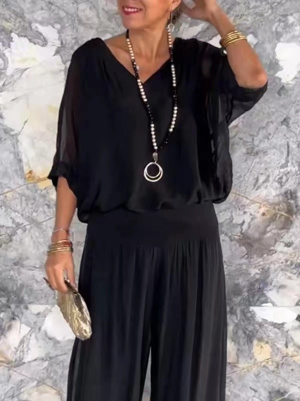 Ensemble Uni en Mousseline Chic