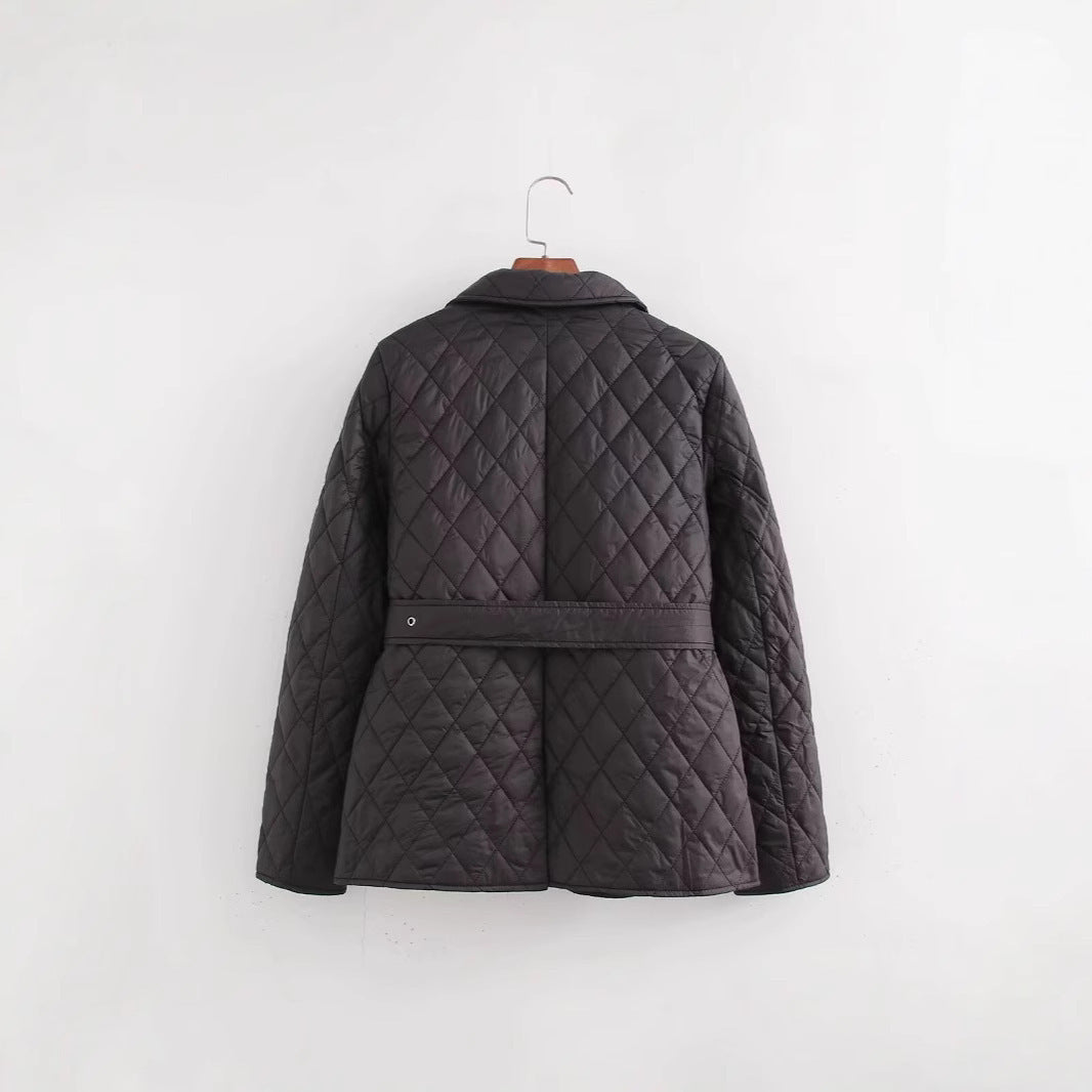 Veste Matelassée avec Ceinture