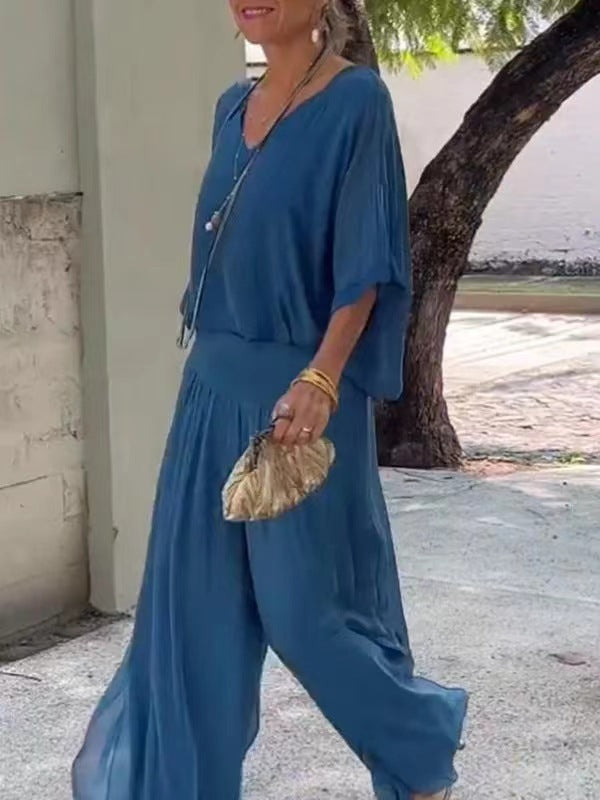 Ensemble Uni en Mousseline Chic