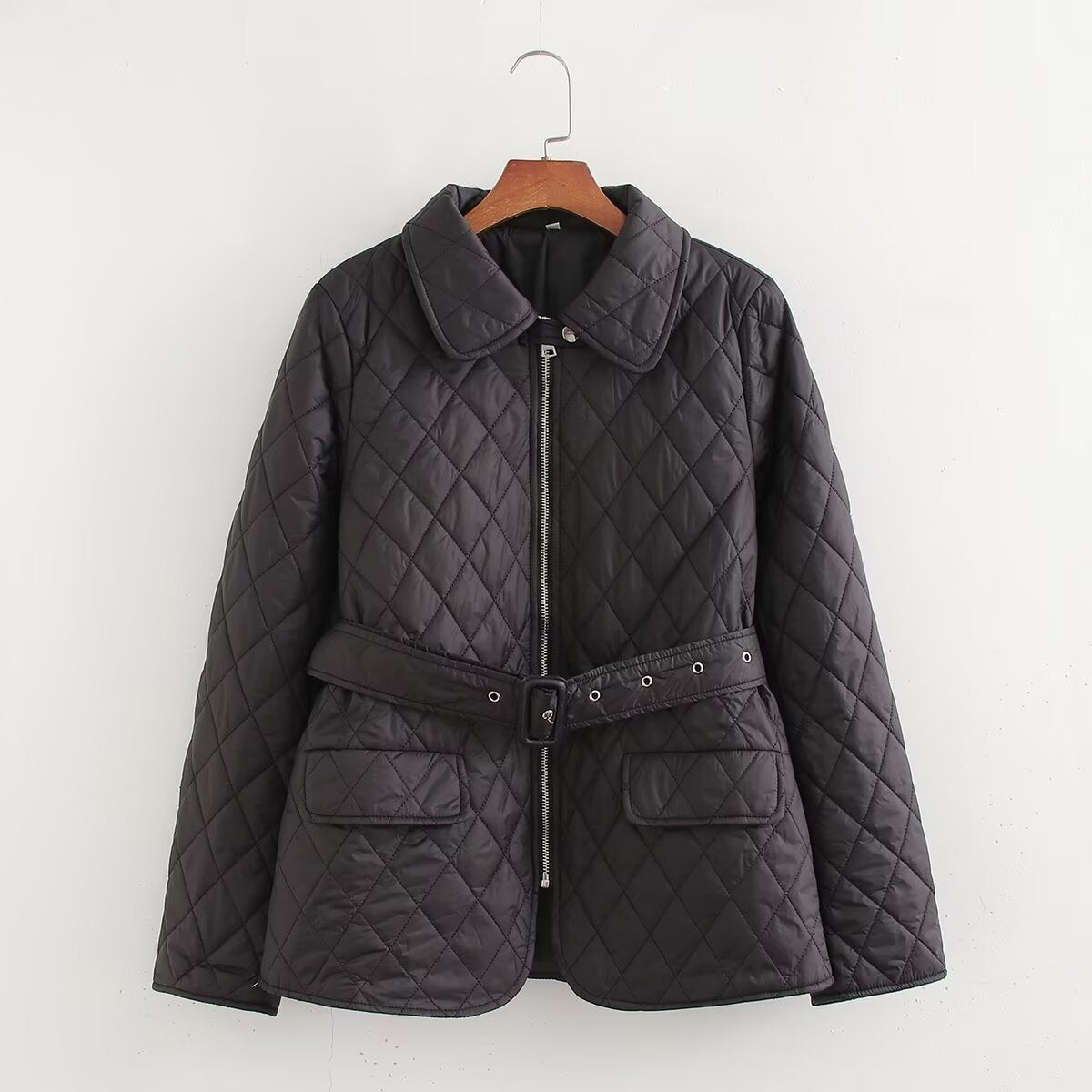 Veste Matelassée avec Ceinture