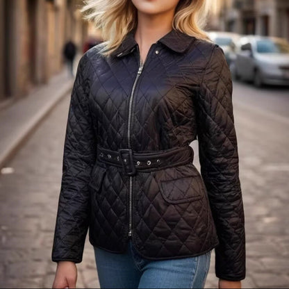 Veste Matelassée avec Ceinture