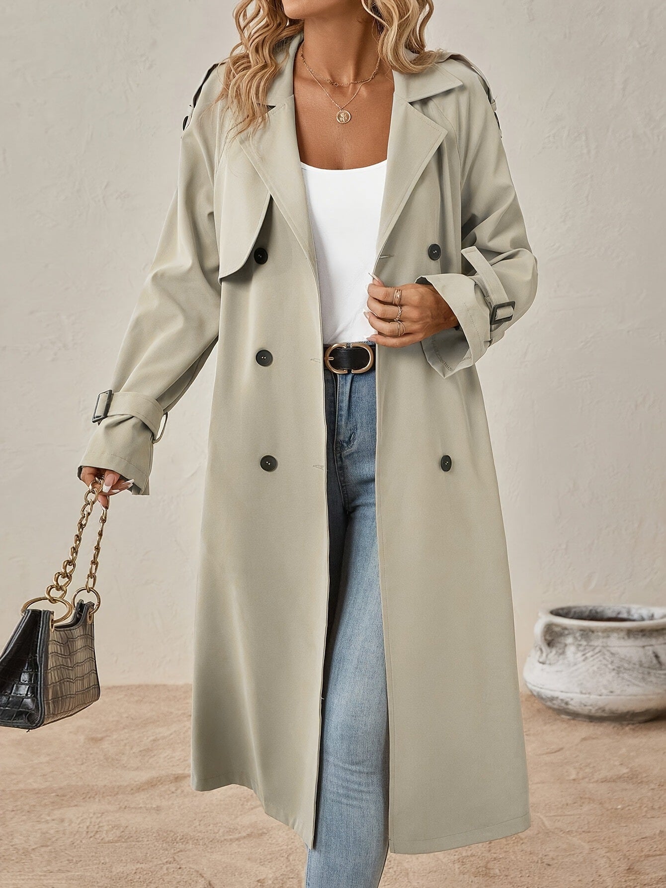 Trench Femme Ceinturé