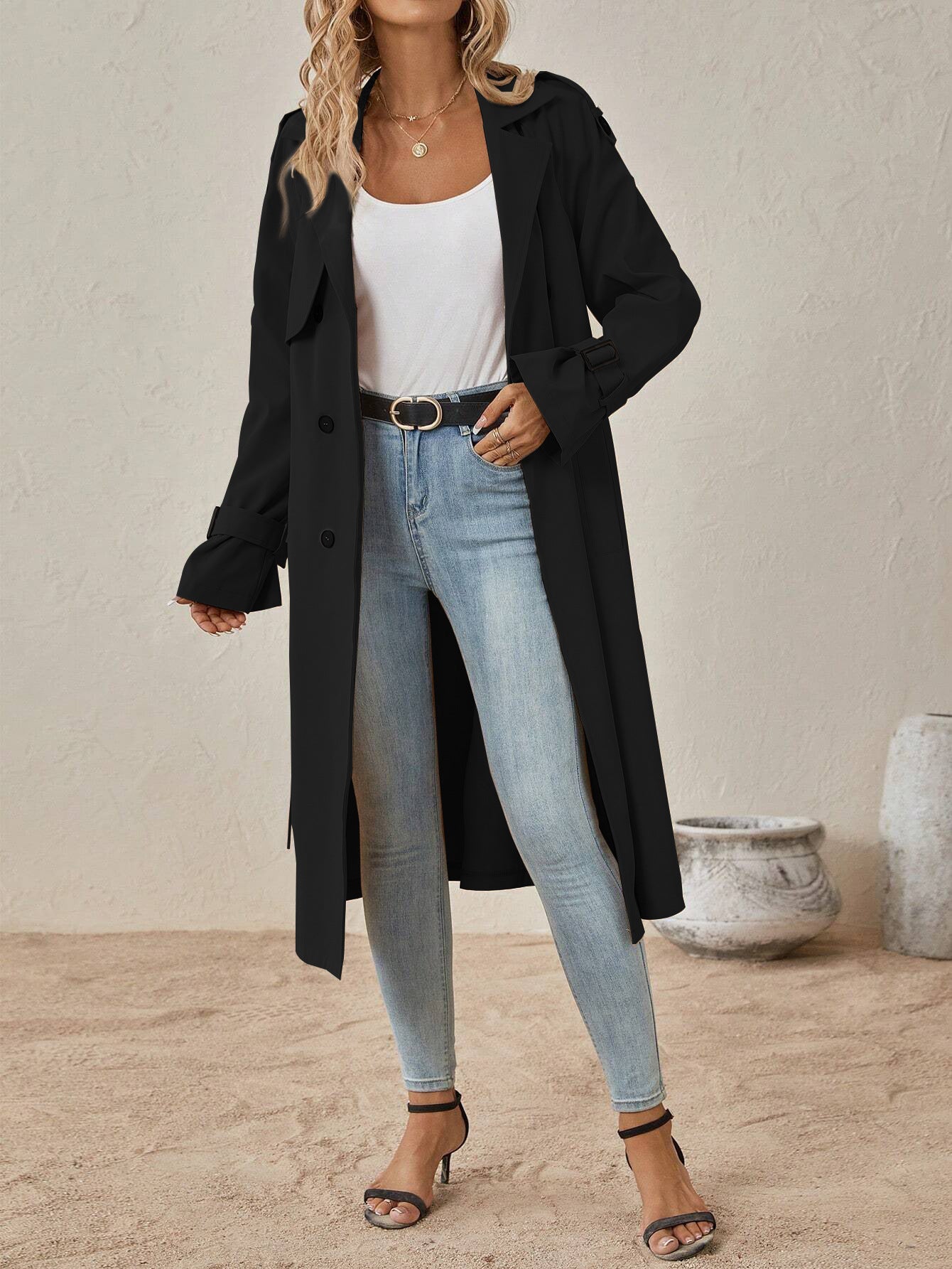 Trench Femme Ceinturé