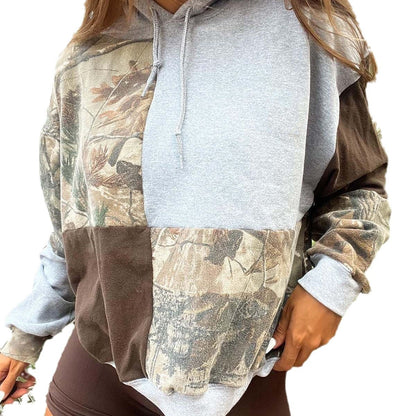 Sweatshirt à Capuche Camouflage