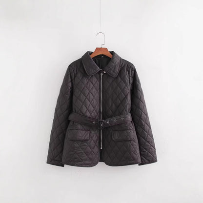 Veste Matelassée avec Ceinture